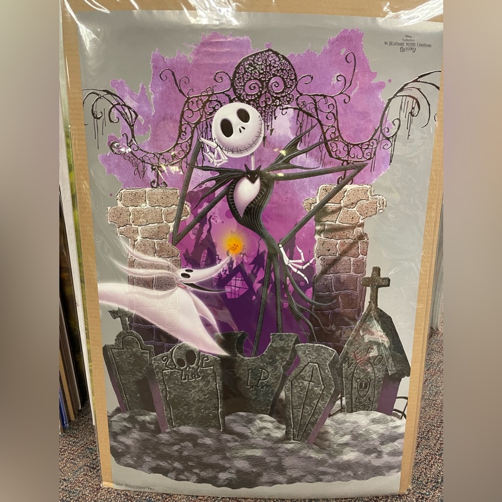 Nightmare before Christmas Jack skeleton poster 24x36